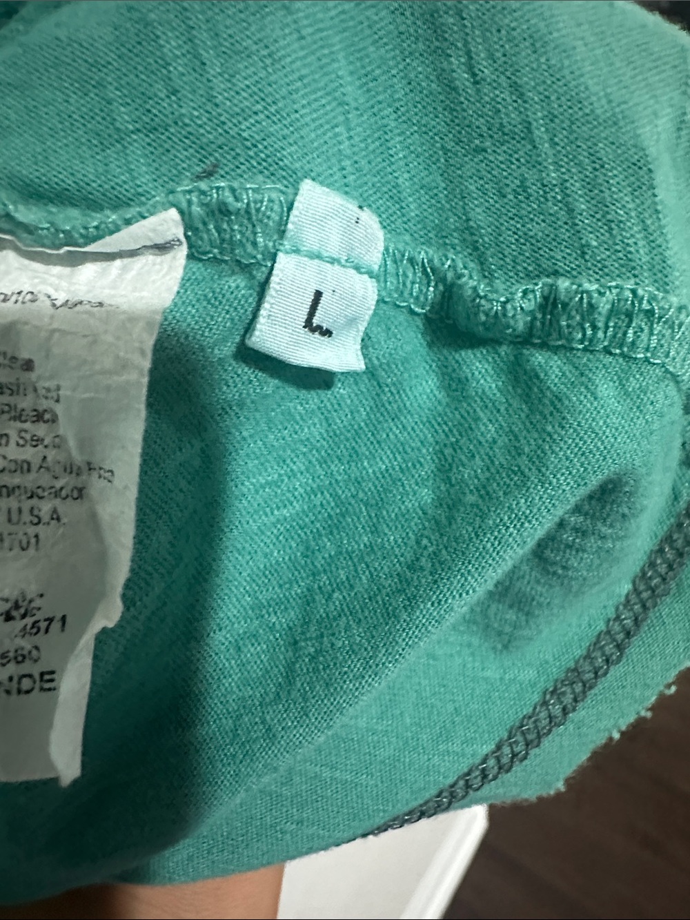 1.4.3. Story by Line Up Cream to Teal Ombre Tank - Picture 6 of 7